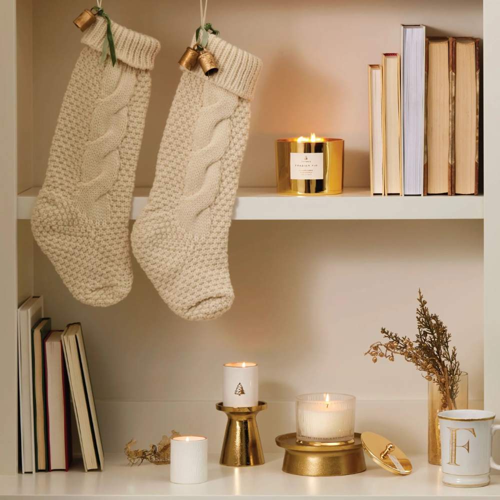 Frasier Fir by Thymes Gold Votive Candle