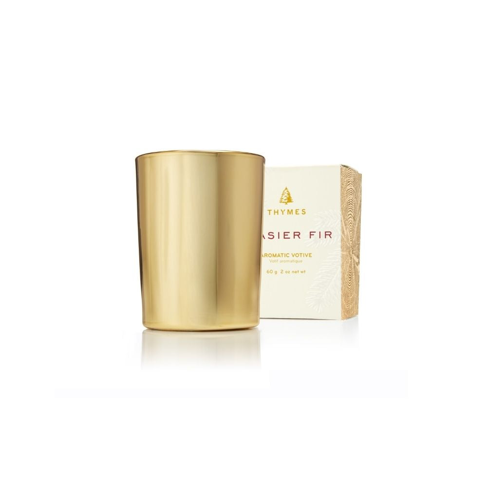 Frasier Fir by Thymes Gold Votive Candle