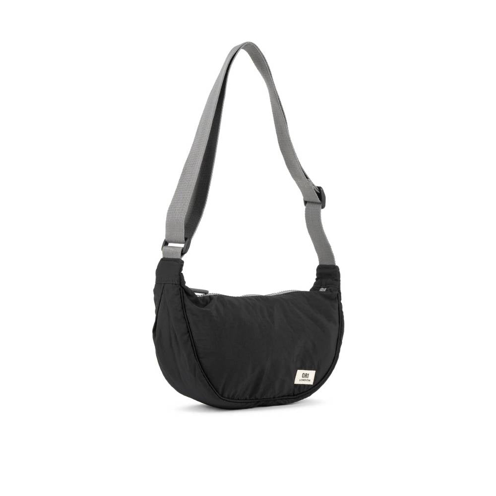 Farringdon Half-Moon Shoulder Bag in Black by ORI London