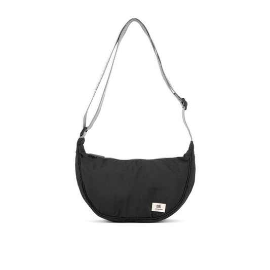 Farringdon Half-Moon Shoulder Bag in Black by ORI London
