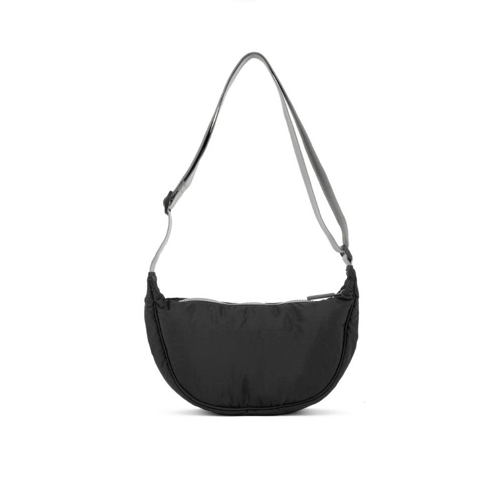 Farringdon Half-Moon Shoulder Bag in Black by ORI London