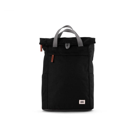Finchley Medium Recycled Canvas Backpack in Ash by ORI London