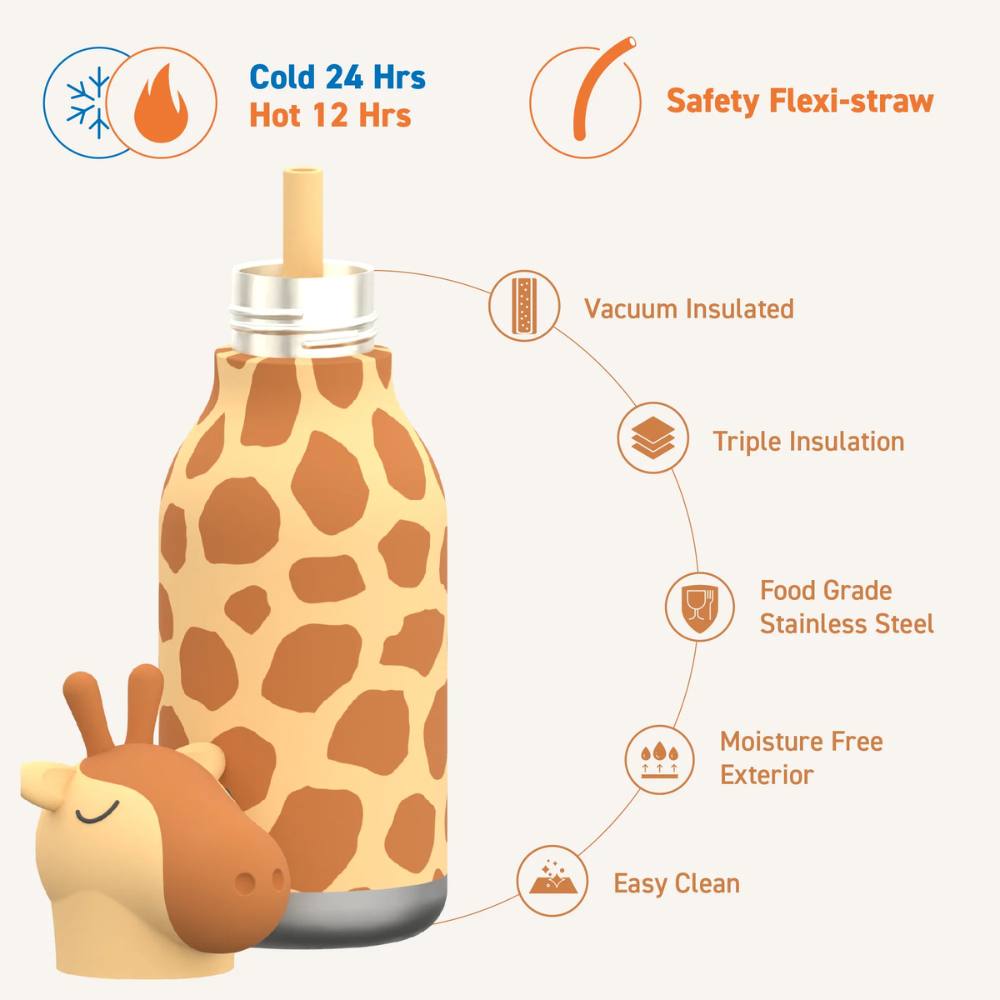 Giraffe Bestie 16 oz. Water Bottle by Asobu