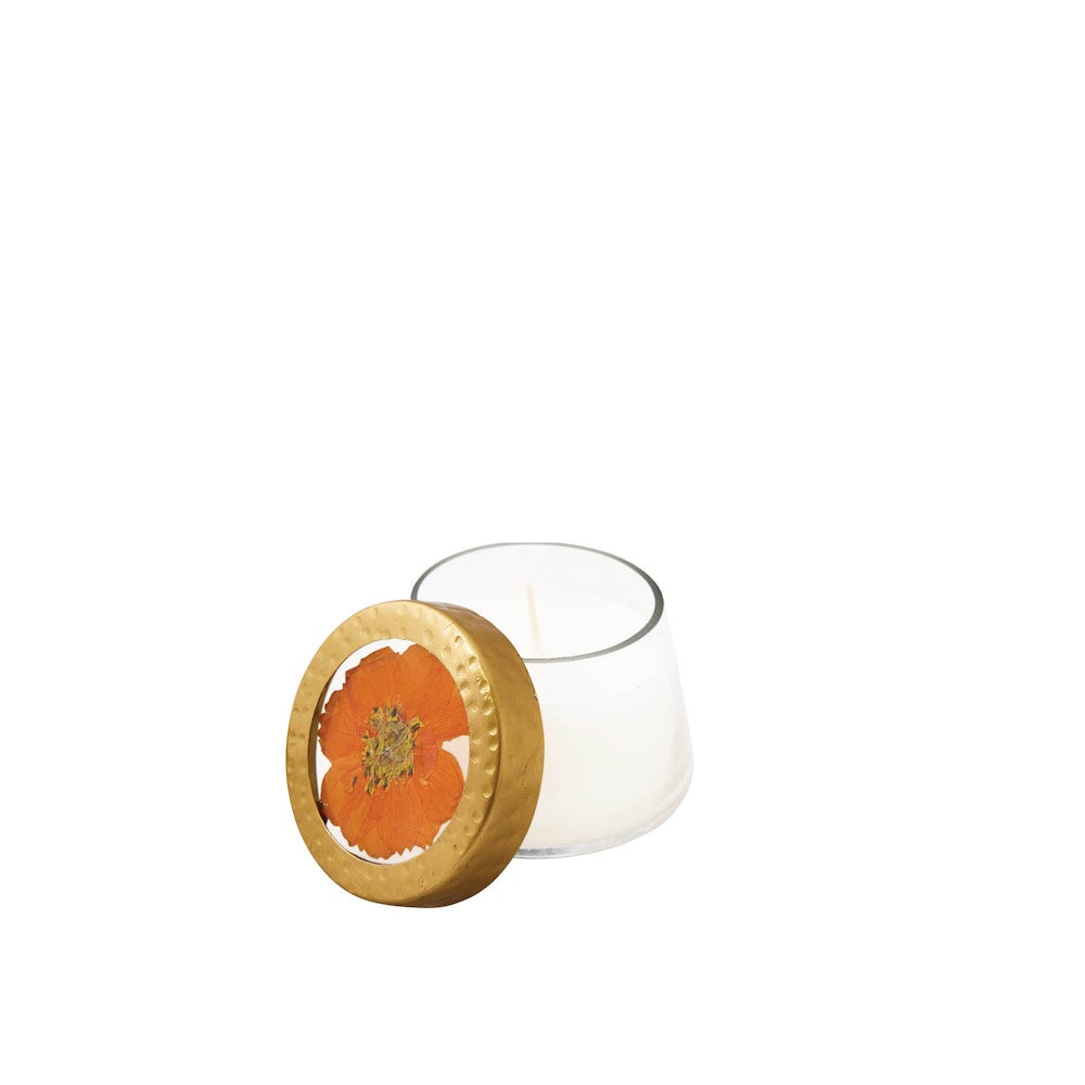 Harvest Pumpkin Small Pressed Candle by Rosy Rings