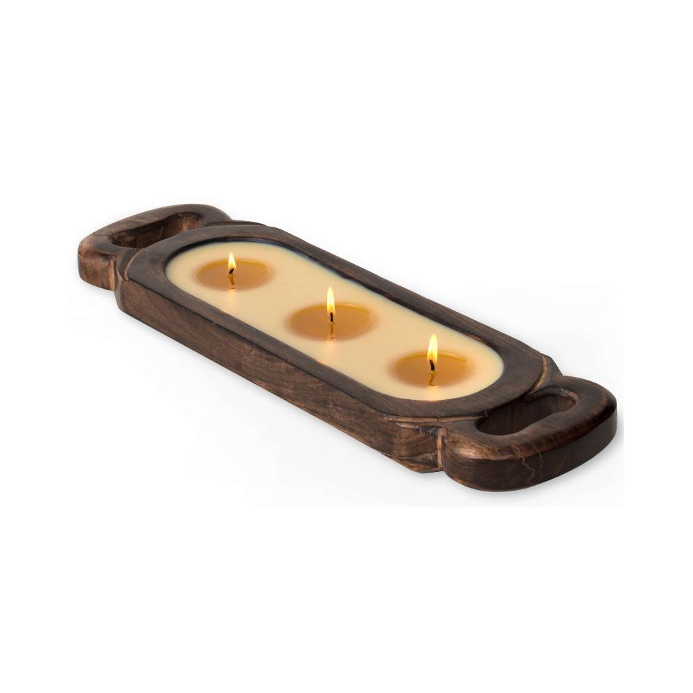 Himalayan Grapefruit Pine Wood Candle Tray