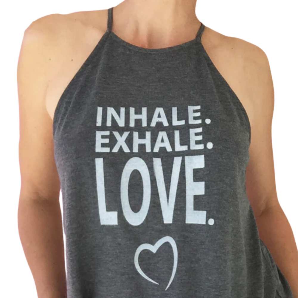 Inhale Exhale LOVE Tank by SuperLoveTees