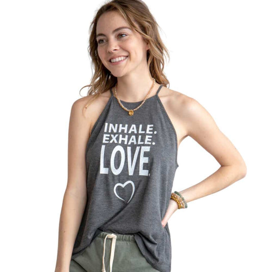 Inhale Exhale LOVE Tank by SuperLoveTees