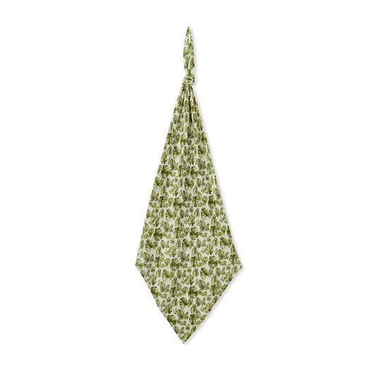 Island Leaf Organic Cotton Swaddle Blanket by Milkbarn