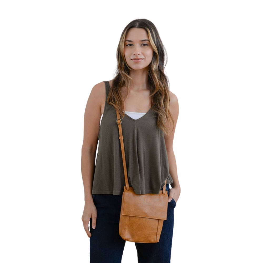 Joy Susan Pecan Jensy Crossbody Bag