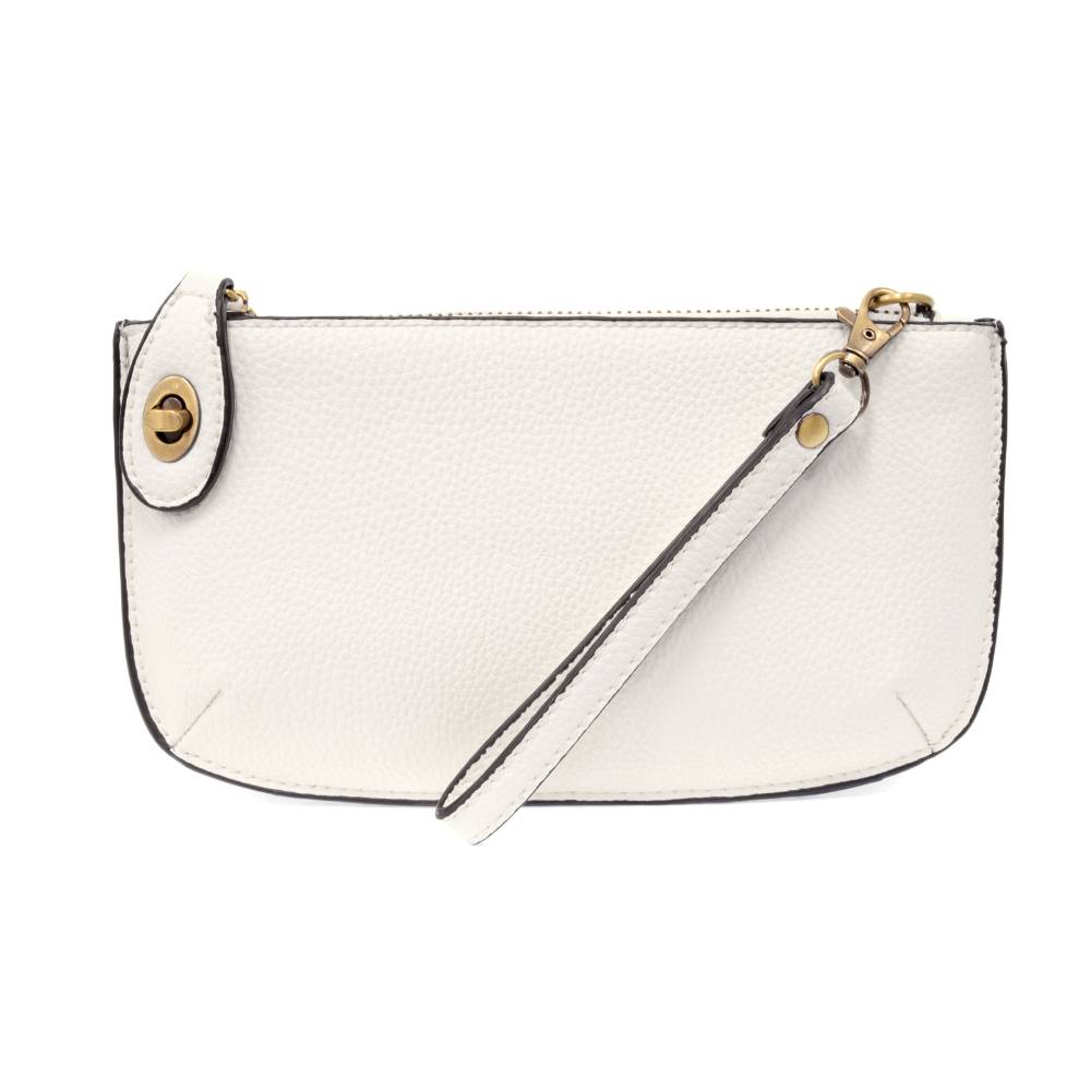 Joy Susan White Wristlet Clutch