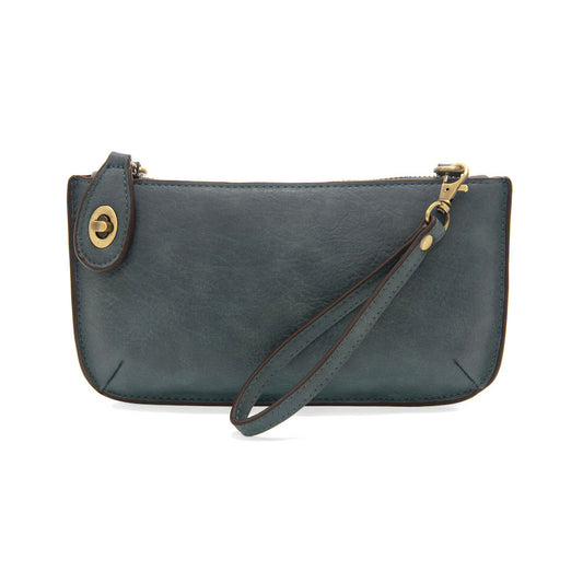 Joy Susan Denim Wristlet Clutch