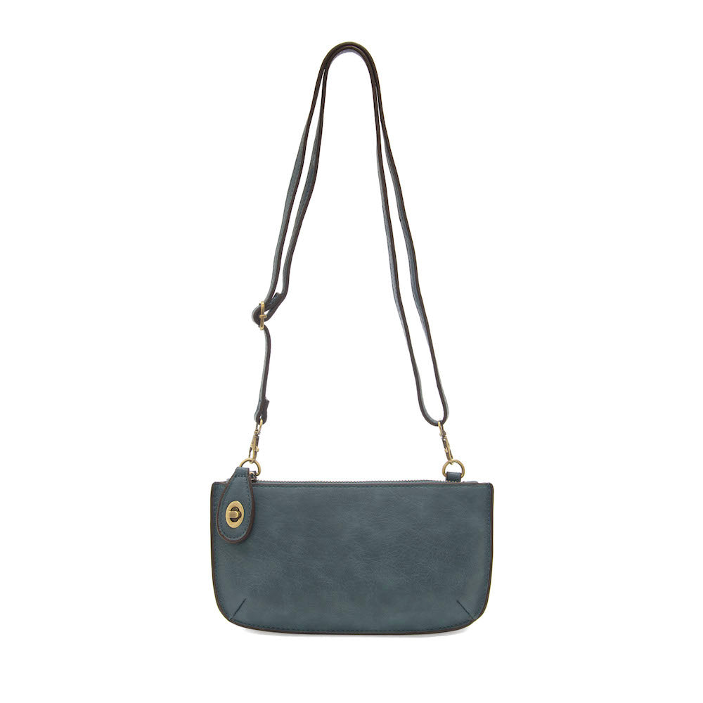 Joy Susan Denim Wristlet Clutch