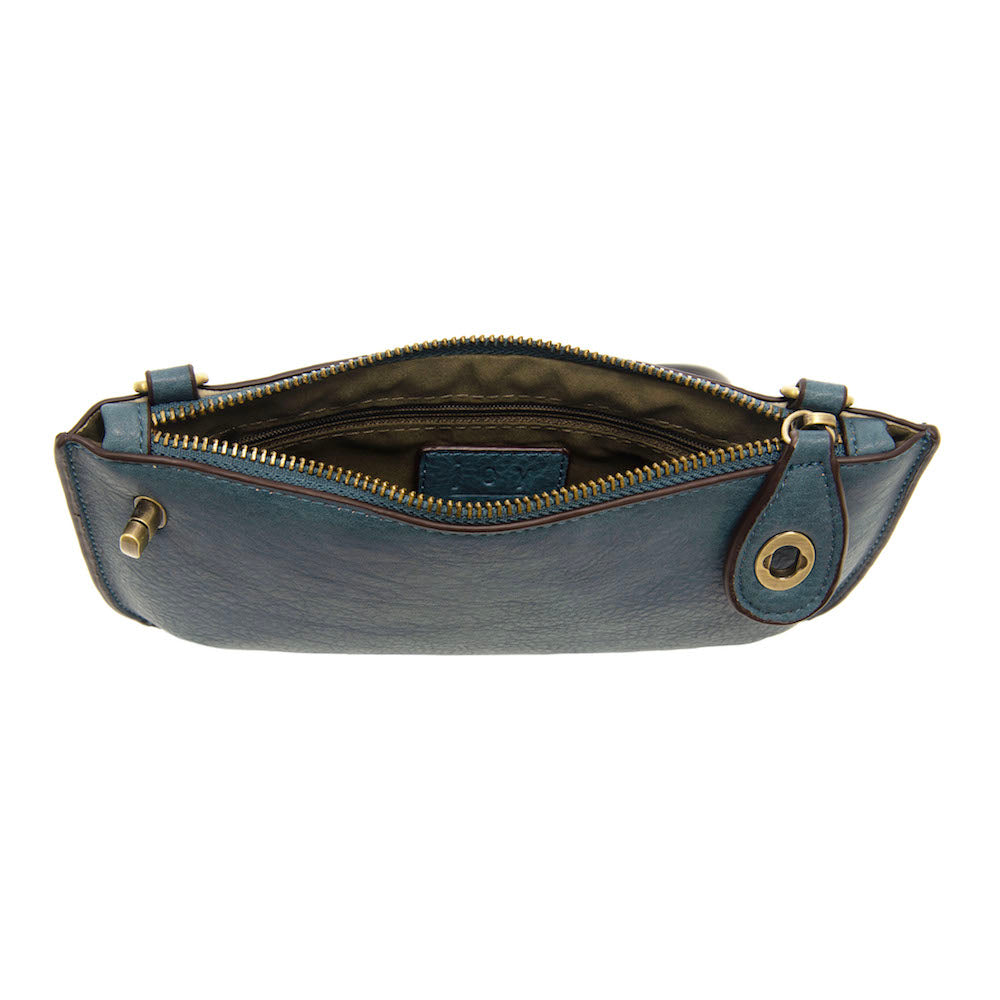 Joy Susan Denim Wristlet Clutch