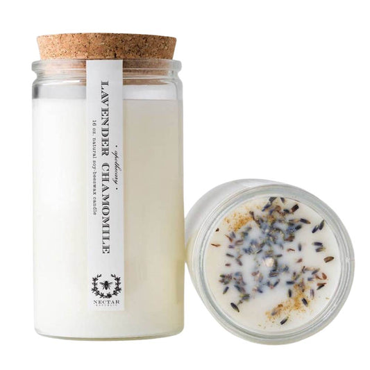 Nectar Republic Lavender Chamomile Apothecary Candle - Calming