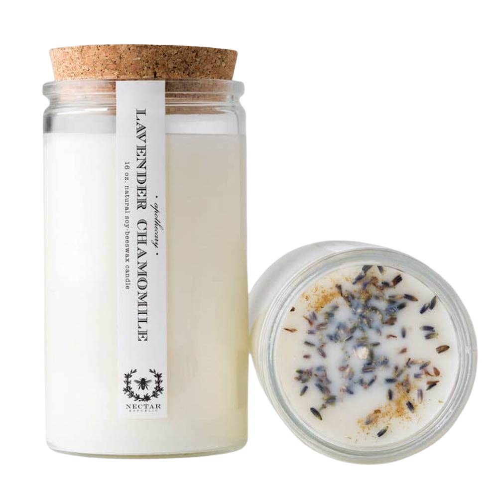 Nectar Republic Lavender Chamomile Apothecary Candle - Calming