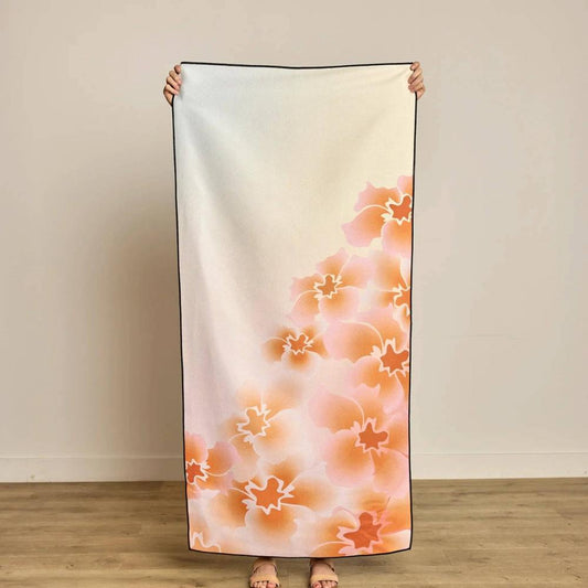 Person holding Nicole Beach Towel from Geometry