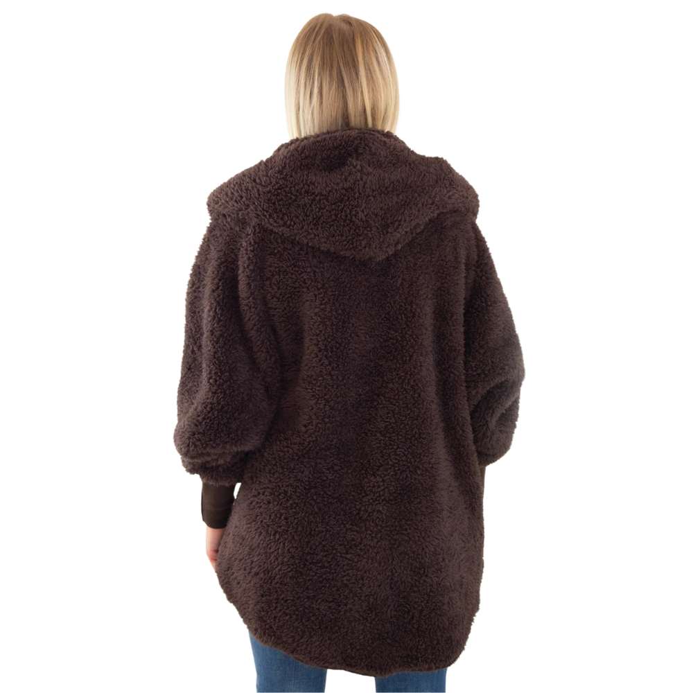 Sherpa Wrap in Chocolate Brown by Nordic Beach