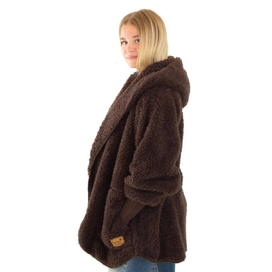 Sherpa Wrap in Chocolate Brown by Nordic Beach