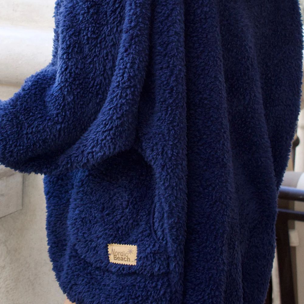 Sherpa Wrap in Midnight Navy by Nordic Beach