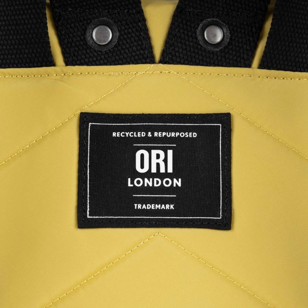 Bantry Small Recycled Canvas Backpack in Bamboo by ORI London