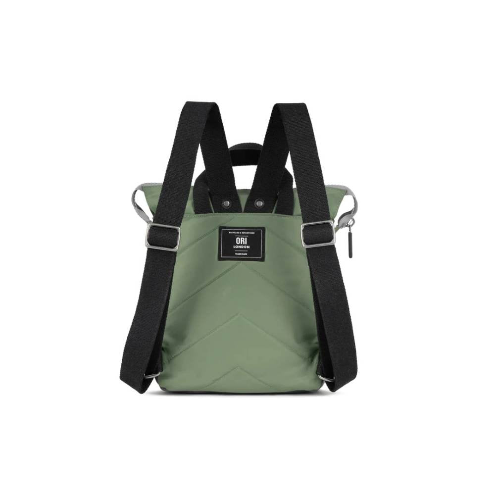 Bantry Small Recycled Canvas Backpack in Granite by ORI London