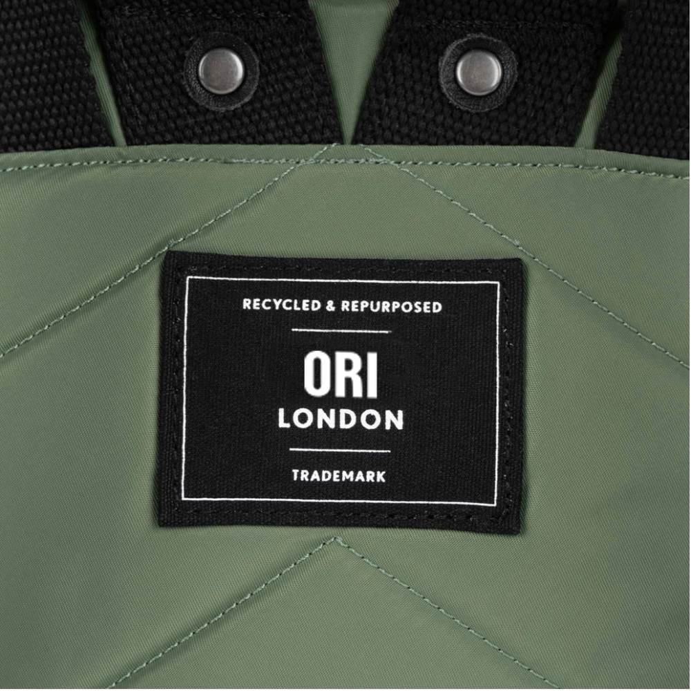 Bantry Small Recycled Canvas Backpack in Granite by ORI London