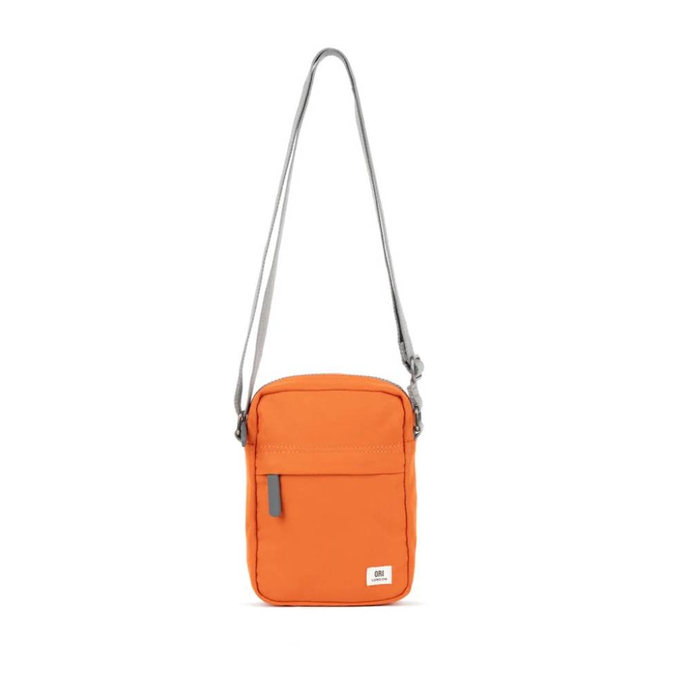 Bond Crossbody Recycled Canvas Bag in Atomic Orange by ORI London
