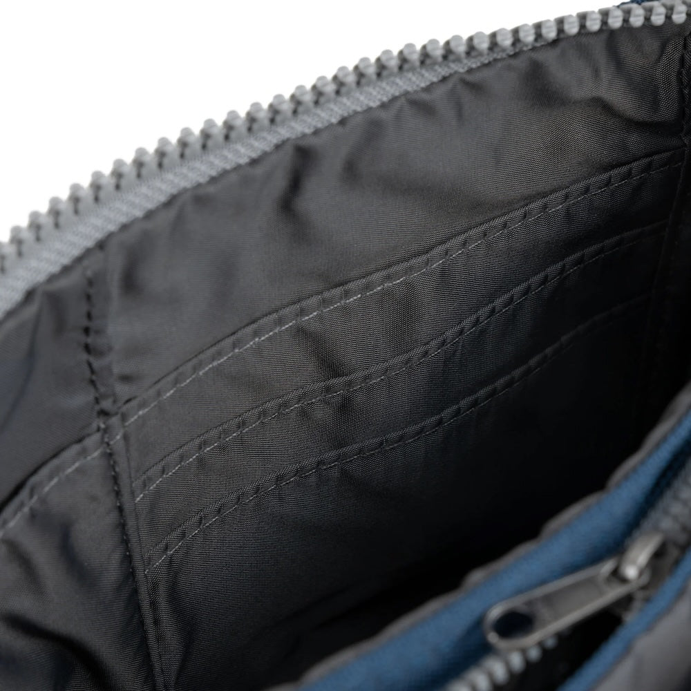 Look inside ORI Carnaby bag in deep blue 