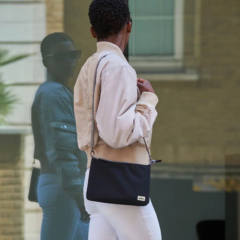 Carnaby Crossbody Recycled Bag in Black by ORI London