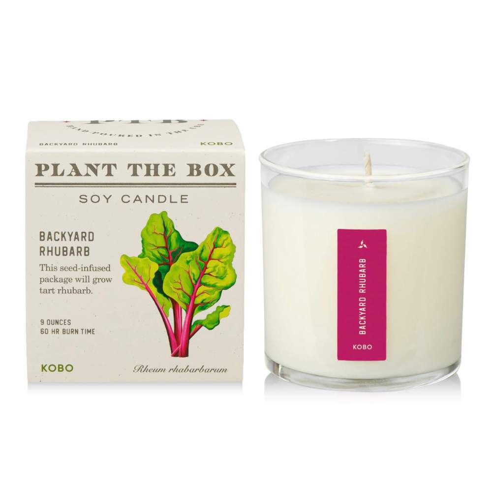 Plant the box candle and box studio photo