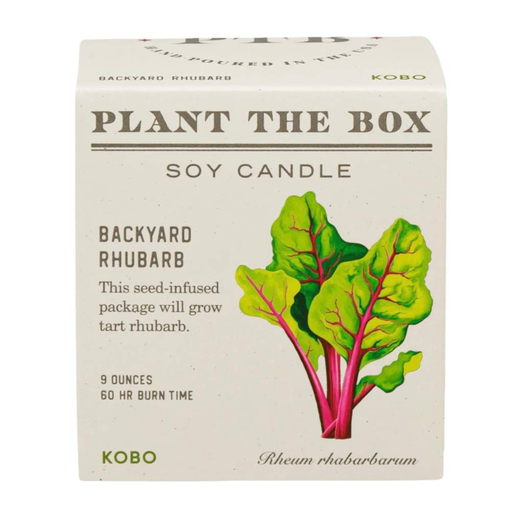 Backyard Rhubarb Plant The Box Candle