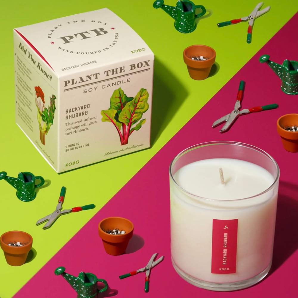 Backyard Rhubarb Plant The Box Candle