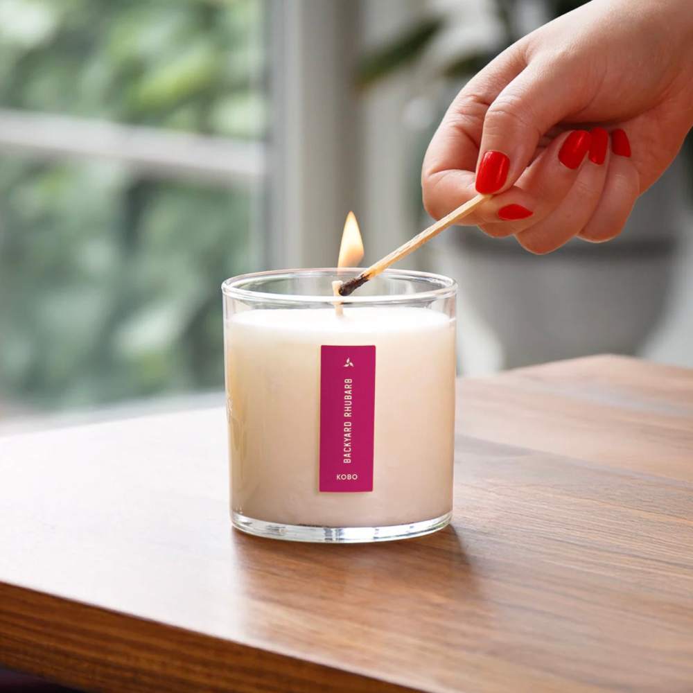 Backyard Rhubarb Plant The Box Candle