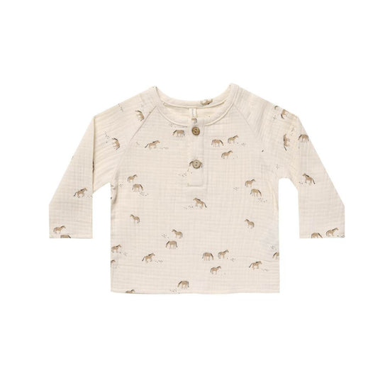 Zion Long Sleeve Horse Shirt by Quincy Mae
