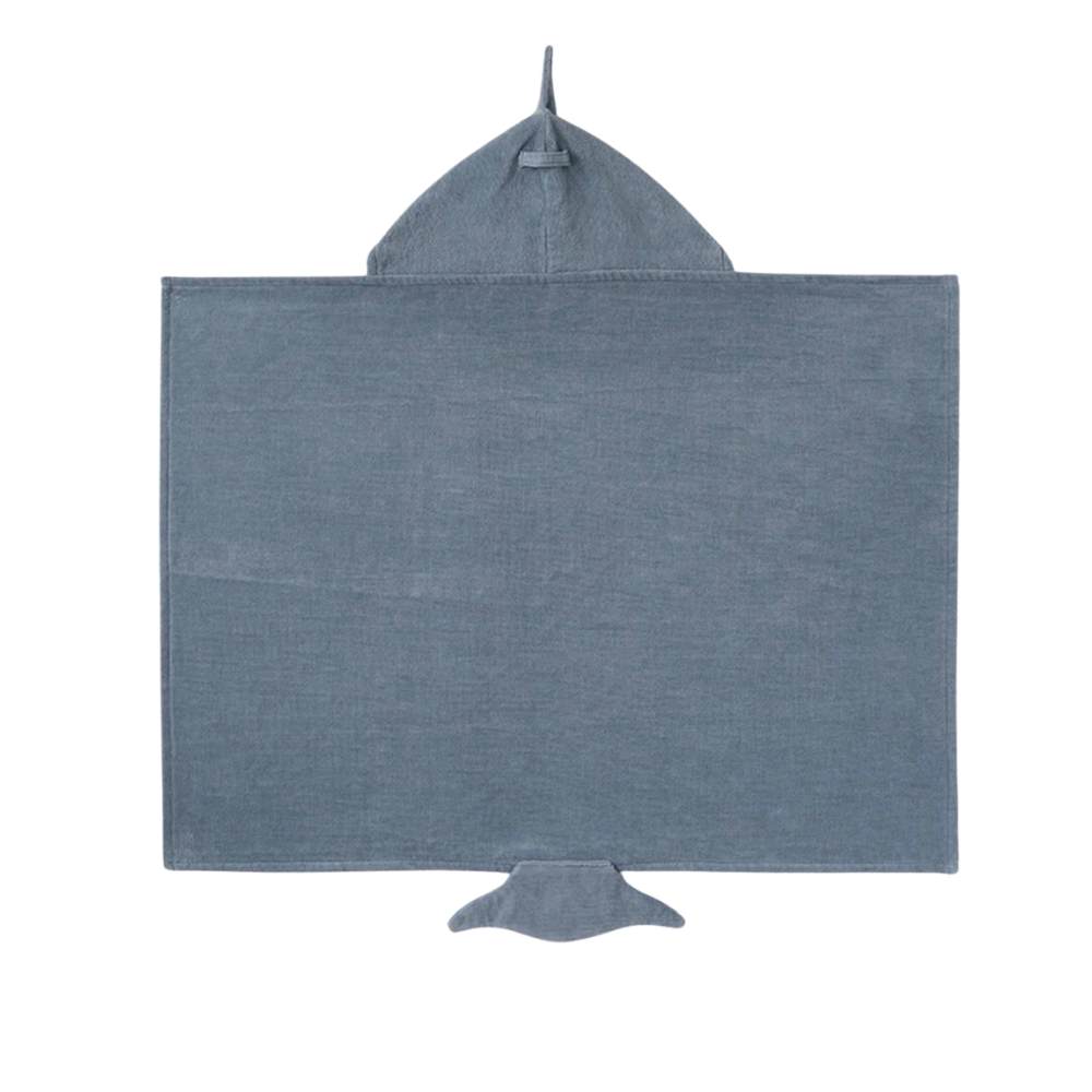 Slate Baby Shark Hooded Bath Towel