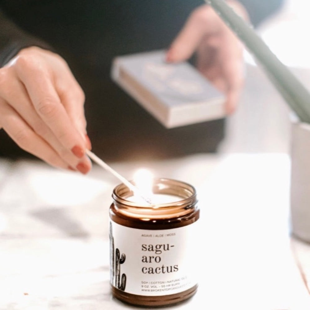 Saguaro Cactus Candle from Broken Top Brands
