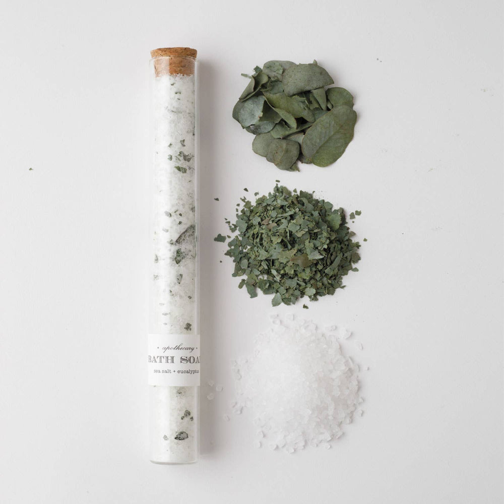Nectar Republic Sea Salt and Eucalyptus bath soak tube, single-bath Restoring blend