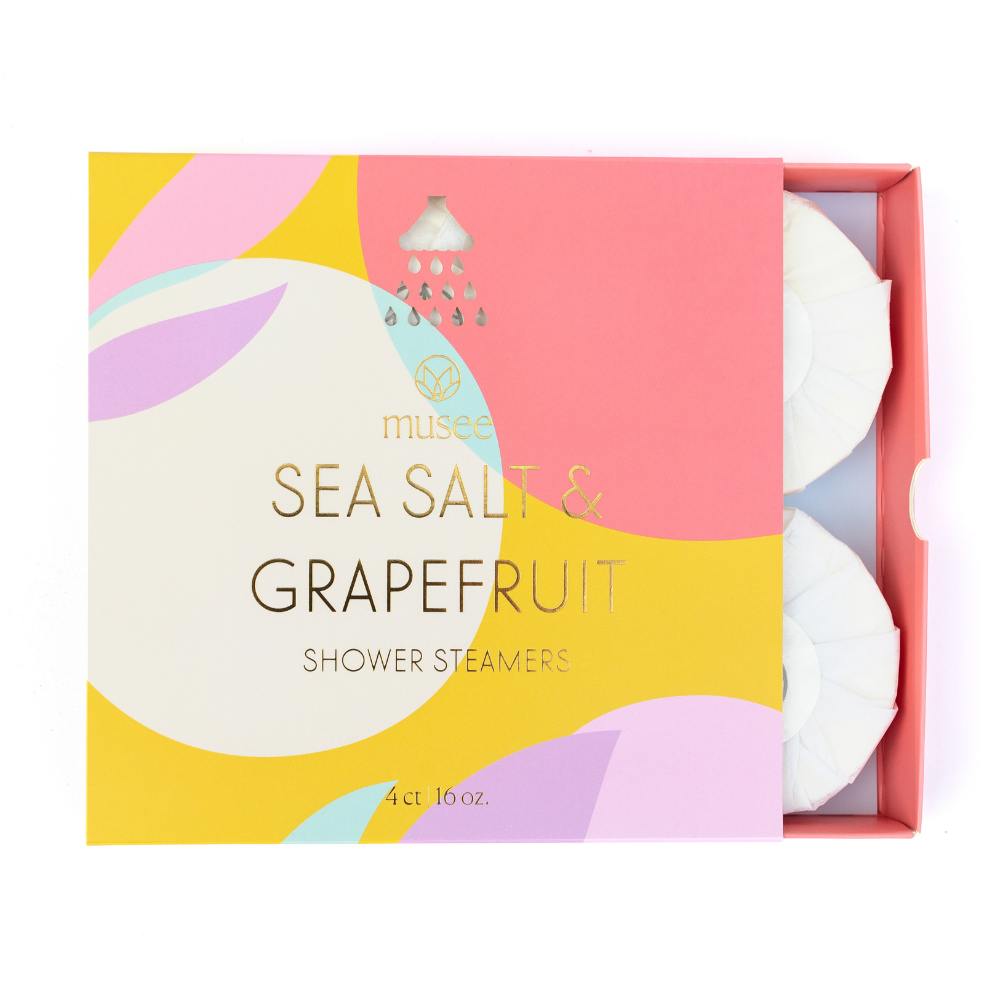 Sea Salt and Grapefruit Shower Steamers 4pc by Musee