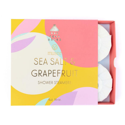 Sea Salt and Grapefruit Shower Steamers 4pc by Musee