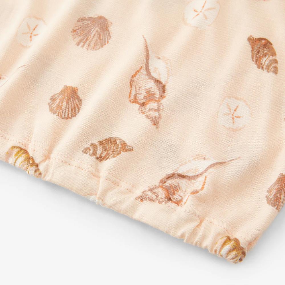 Seashells Newborn Gown and Hat Set by Milkbarn