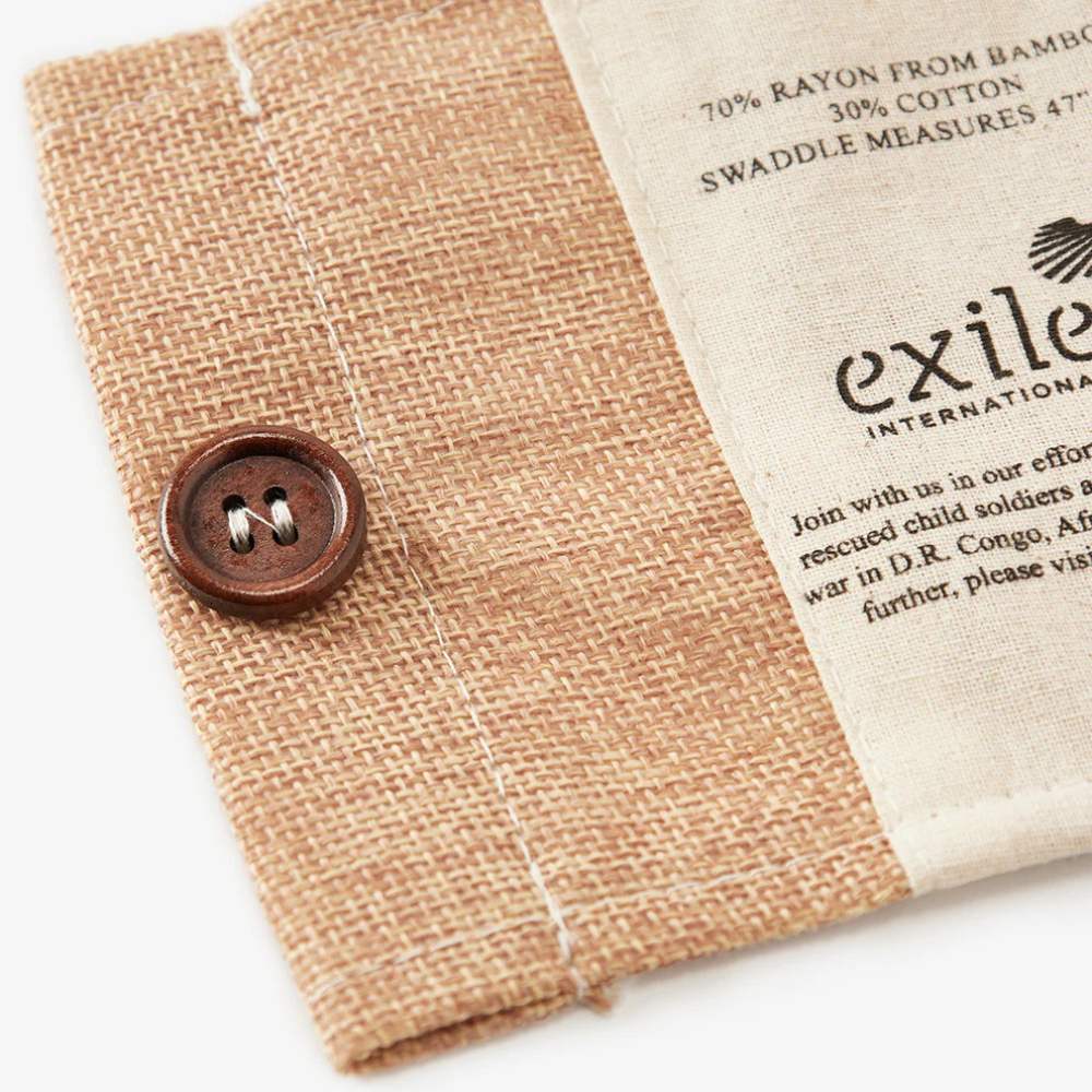 Seashells Bamboo Muslin Swaddle Blanket by Milkbarn