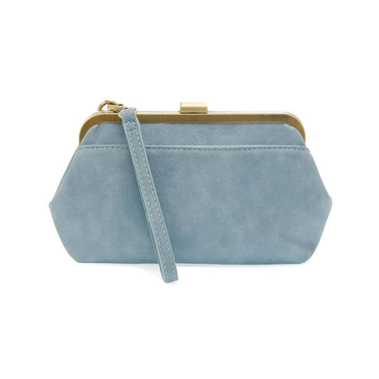 Joy Susan Cool Blue Vivie Frame Lock Crossbody Bag