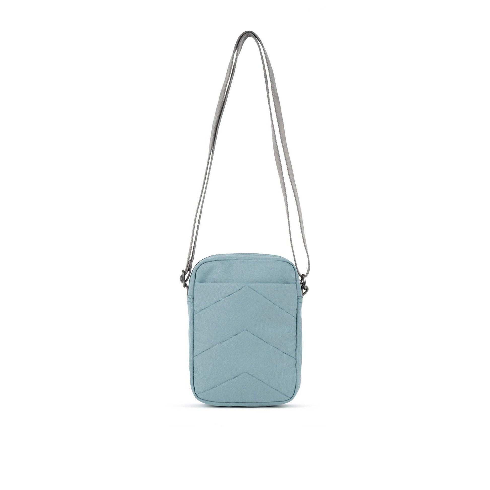ORI London London Fog Bond crossbody in recycled canvas with outer zip pocket and adjustable strap