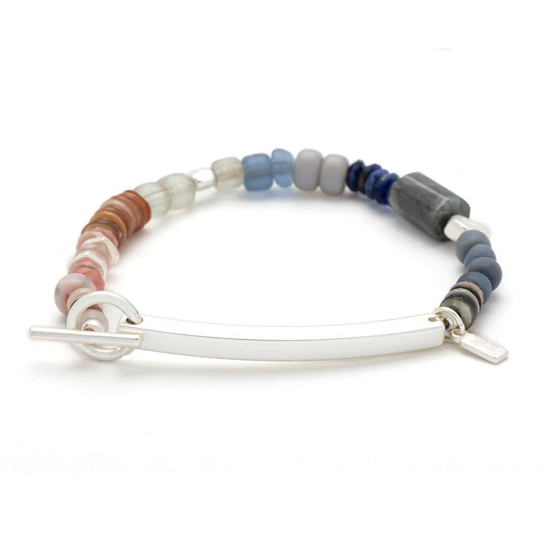 Scout Curated Wears - Hidden Message Bracelet - Amazing/Labradorite/Silver