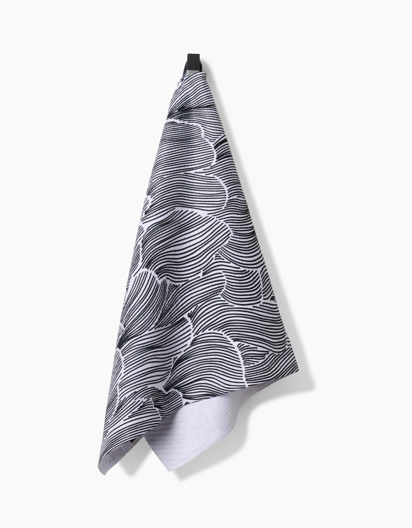 Posh Petals Fresh Linen Tea Towel by Geometry