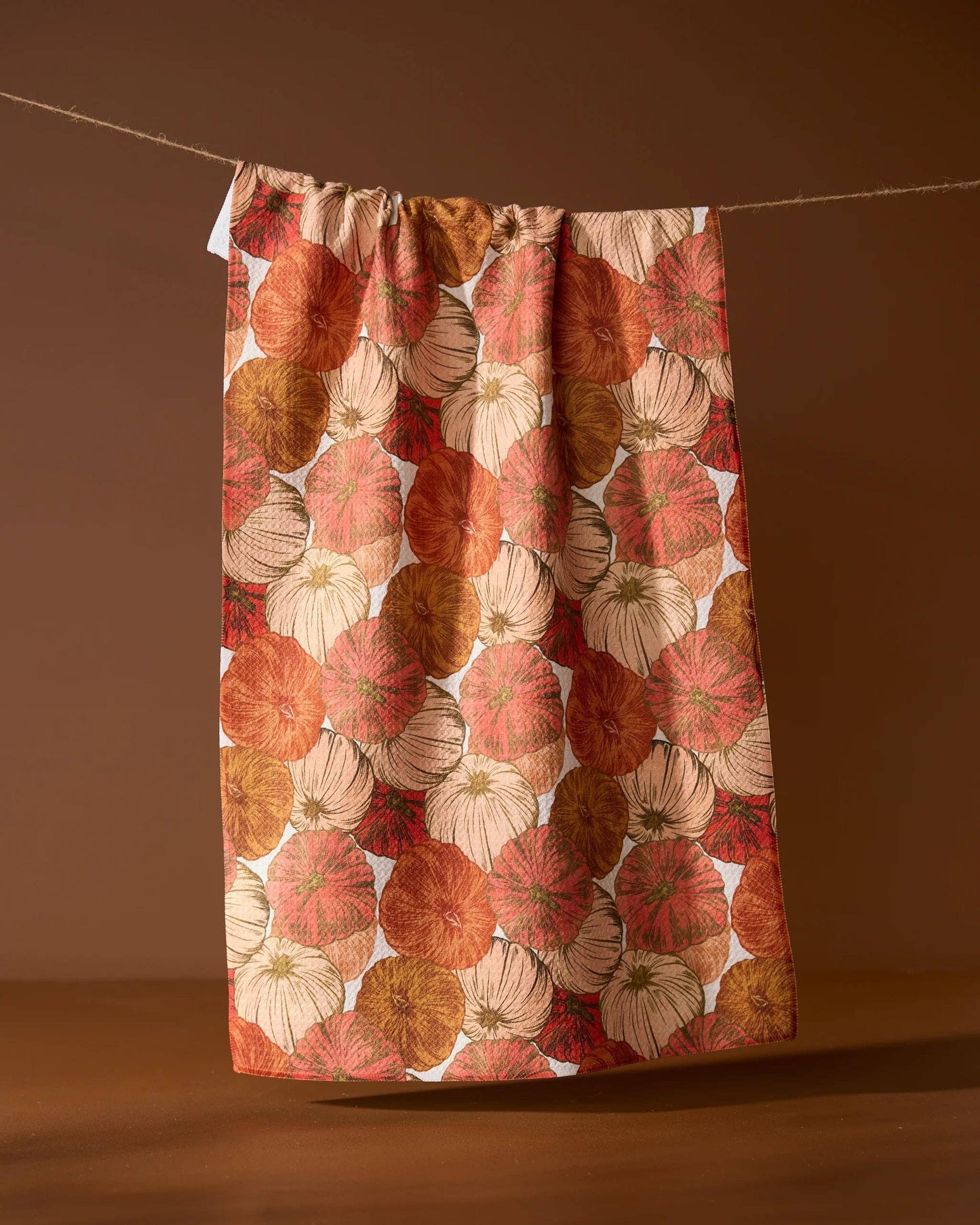 Geometry Tendril Tea Towel with vine-inspired print