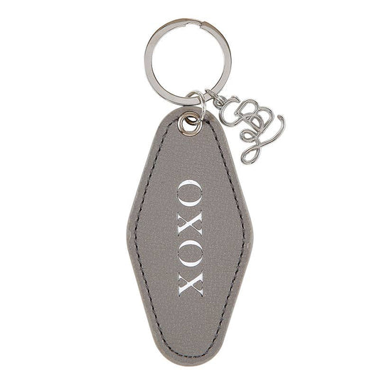 XOXO Face to Face Leather Motel Key Tag by Santa Barbara Design Studio