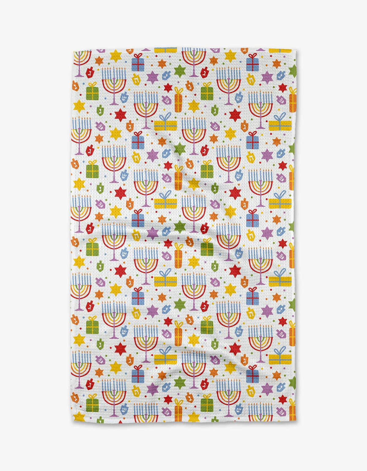 Geometry Hanukkah Oh Hanukkah mini tea towel, 12 x 24 in, view 1