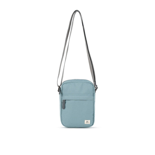 ORI London London Fog Bond crossbody in recycled canvas with outer zip pocket and adjustable strap