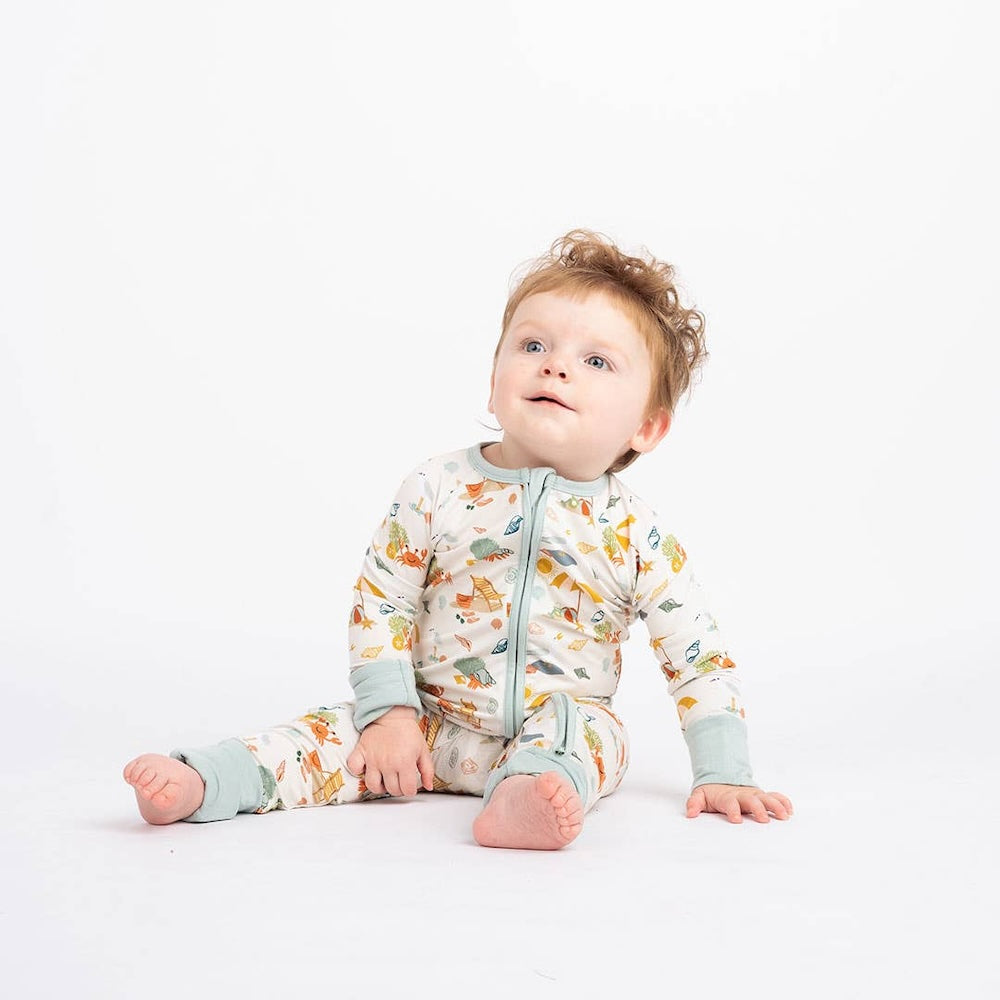 Beach Bamboo Baby Pajama by Emerson and Friends